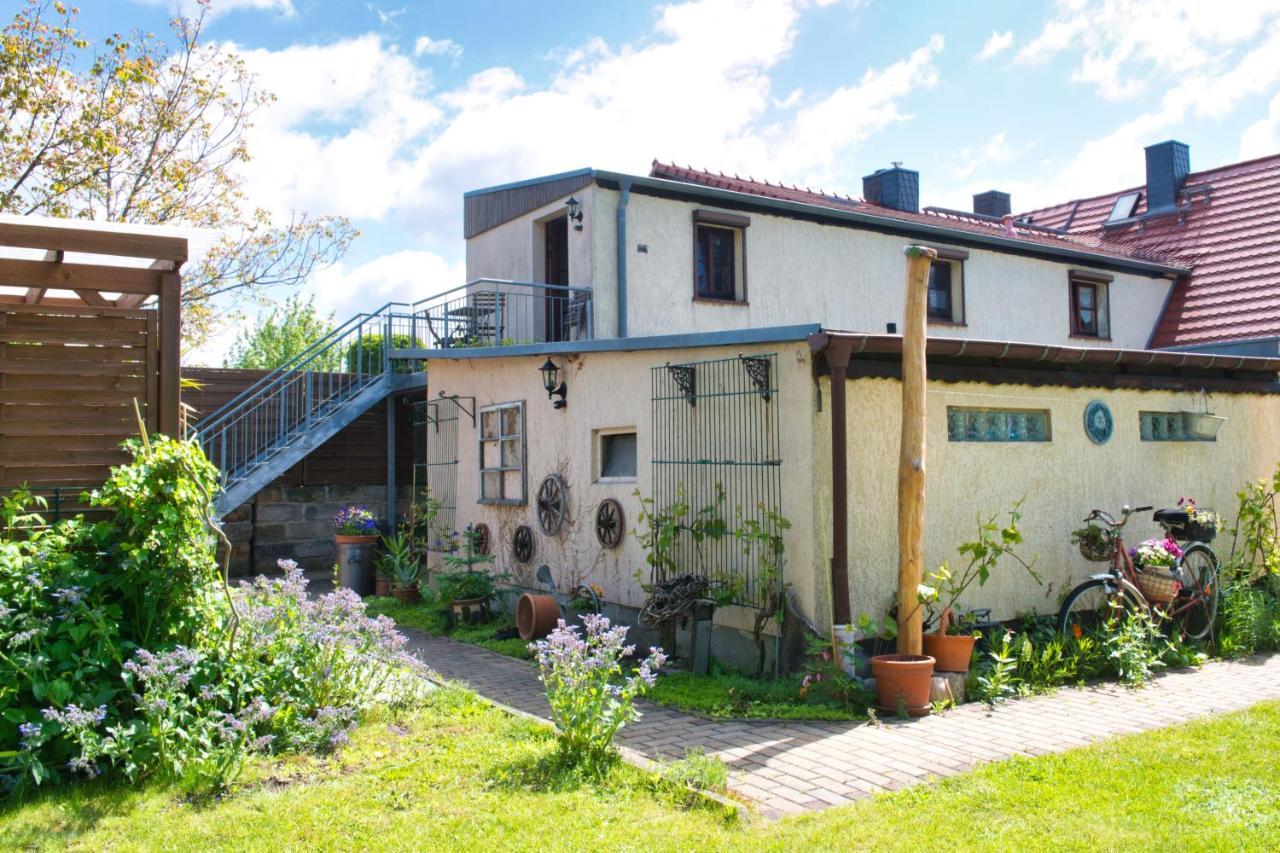Ferienwohnung Am Elberadweg Dresda Exterior foto
